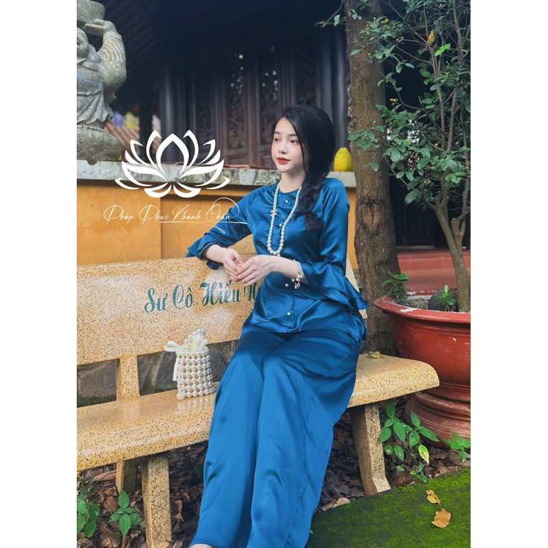 SET LỤA ĐI CHÙA, SET BÀ BA TAY LOE ĐÍNH NGỌC