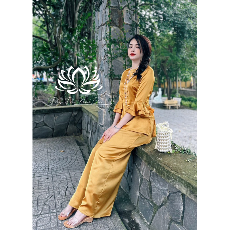 SET LỤA ĐI CHÙA, SET BÀ BA TAY LOE ĐÍNH NGỌC