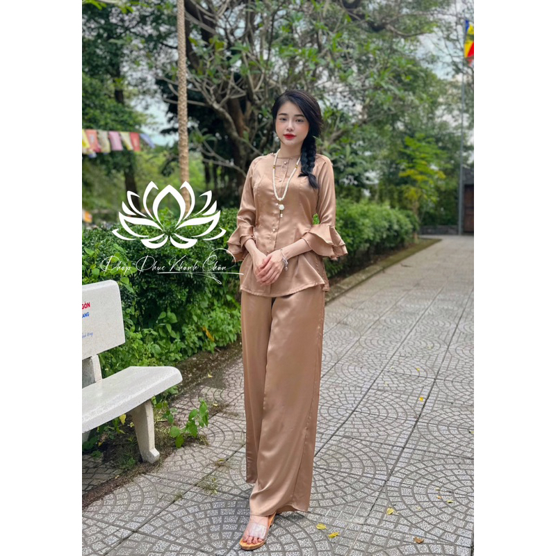 SET LỤA ĐI CHÙA, SET BÀ BA TAY LOE ĐÍNH NGỌC