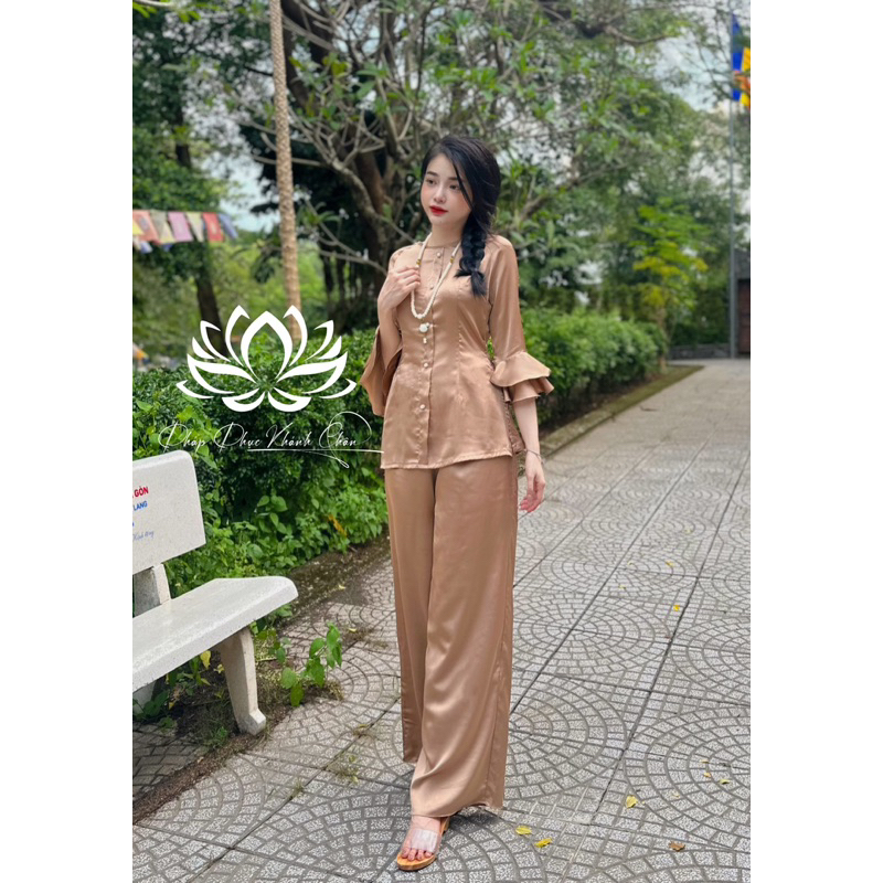 SET LỤA ĐI CHÙA, SET BÀ BA TAY LOE ĐÍNH NGỌC