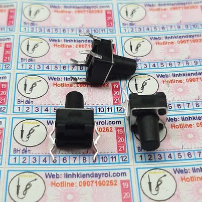 10 cái nút ấn Micro 4 chân kích thước 6x6x8mm