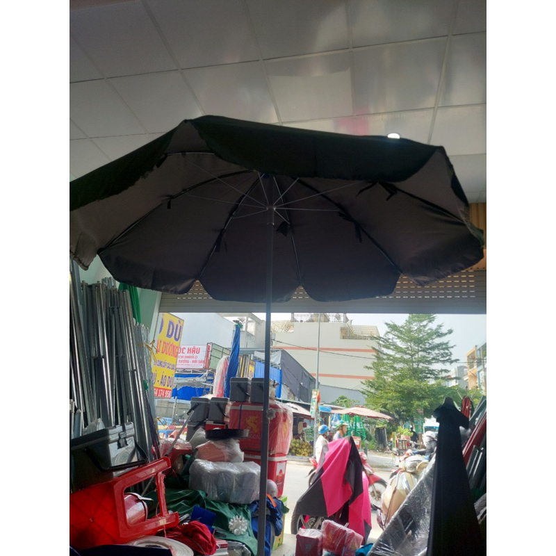 Dù Trung nguyên_ dù quảng cáo nhiều hãng che mưa che nắng bán hàng chưa gồm chân đế