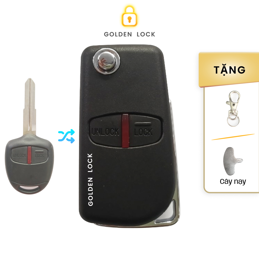 Vỏ độ gập chìa khóa Mitsubishi Grandis