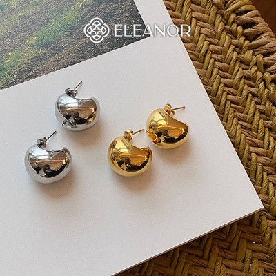 Bông tai nữ chuôi bạc 925 Eleanor Accessories mặt trăng phụ kiện trang sức khuyên tai basic 6577