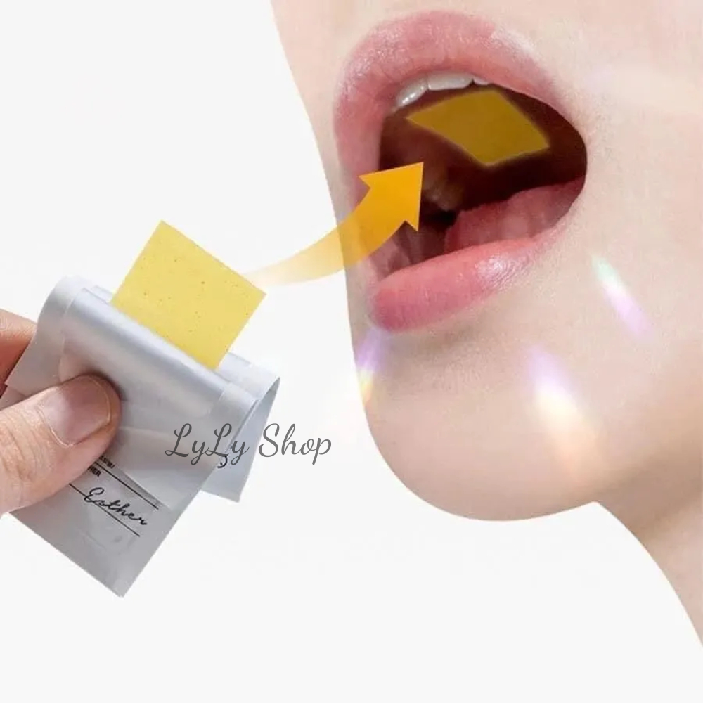 Film Ngậm Trắng Da Glutathione Hàn Quốc, Giúp da trắng sáng, mờ thâm nám từ sâu bên trong Lylyshop 30 miếng