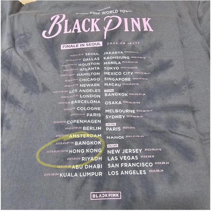 BLACKPINK MD Áo Phông Loang - Concert Seoul