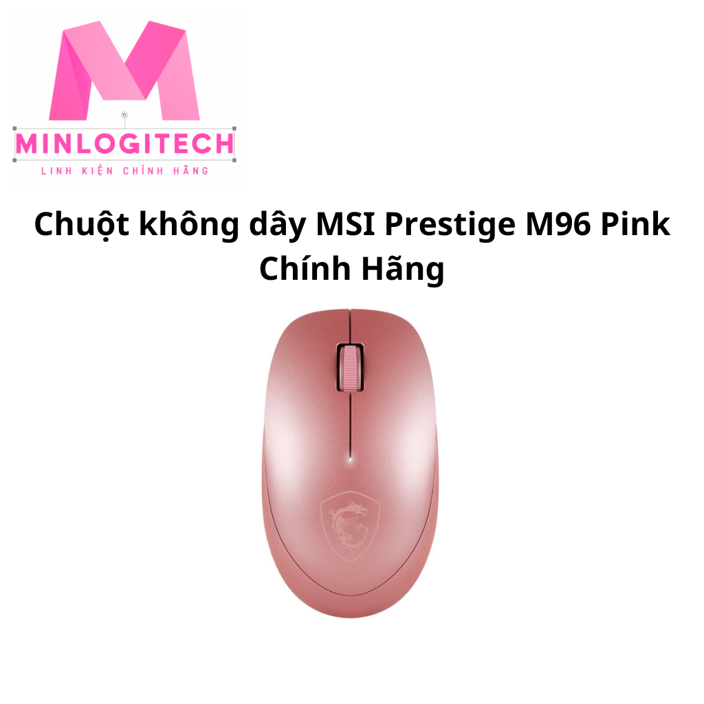 Chuột không dây MSI Prestige M96 Pink Chính Hãng