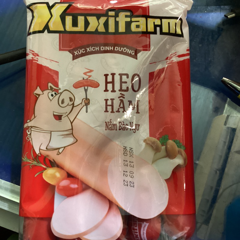 Combo 2 bịch xúc xích dinh dưỡng Xuxifarm heo hầm nấm bào ngư bịch 300g