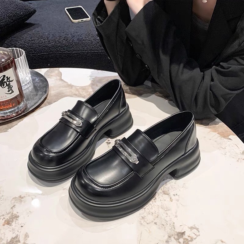 Giày oxford đốc thời trang nữ chất da đế 5 cm J14 3 màu