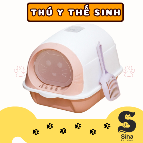 Nhà vệ sinh cho mèo size lớn, nhà cát cho mèo cỡ vừa mèo đi vệ sinh Maika