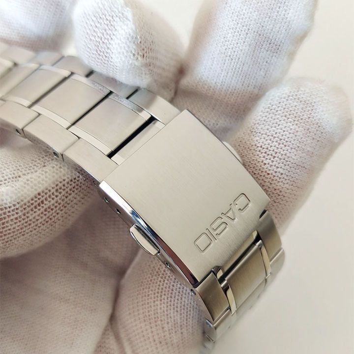 Dây Đồng Hồ Thép Không Gỉ Cứng 22Mm Cho Casio MTP-1374 MTP-1375 Vòng Đeo Tay Kim Loại