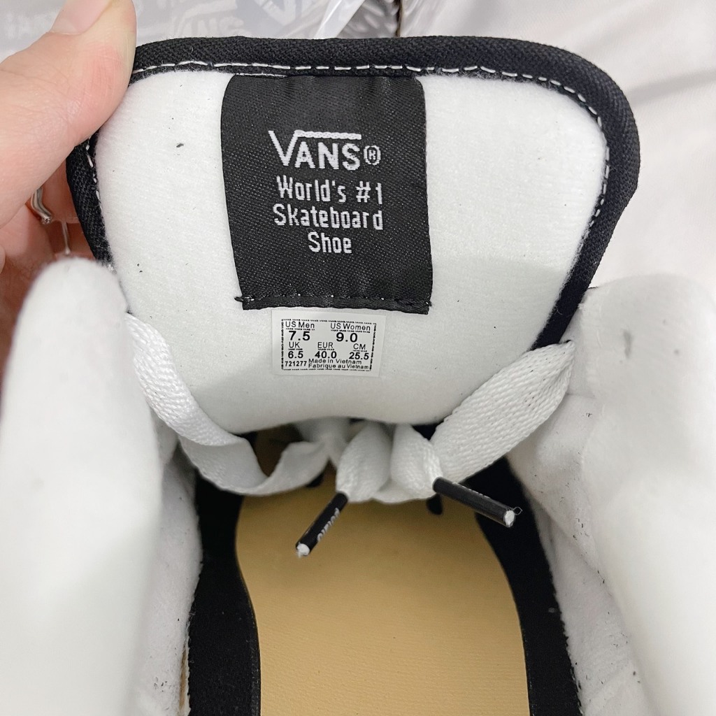 HÀNG SẴN_Giày Sneaker Van Imran Potato Black White, Giayf Vans Knu skool trắng đen