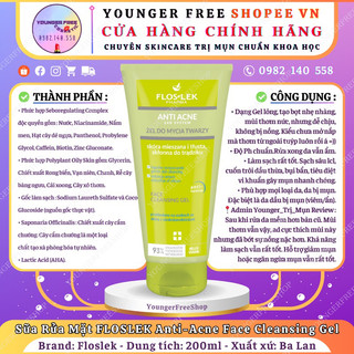[Mẫu Mới 2023] Sữa Rửa Mặt Giảm Mụn FLOSLEK 200ml [YoungerFreeShopVN]