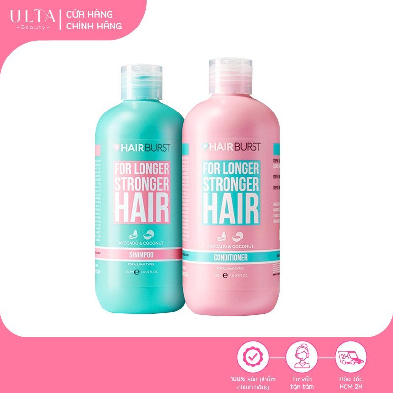 Bộ Dầu Gội & Dầu Xả Hairburst Shampoo & Conditioner For Longer Stronger Hair (2x350ml)