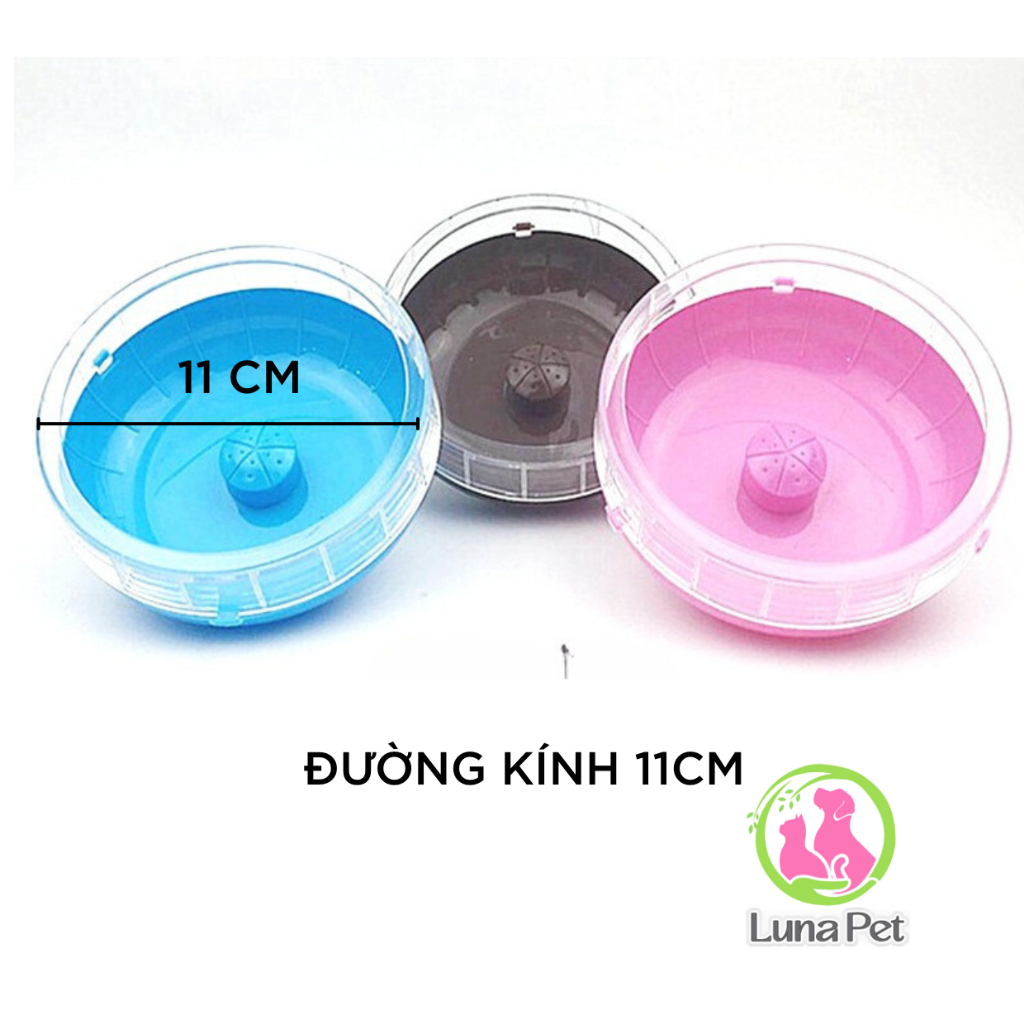 Wheel cho hamster 11cm không kèm đáy Luna Pet VQ01 - Vòng quay chạy cho hamster