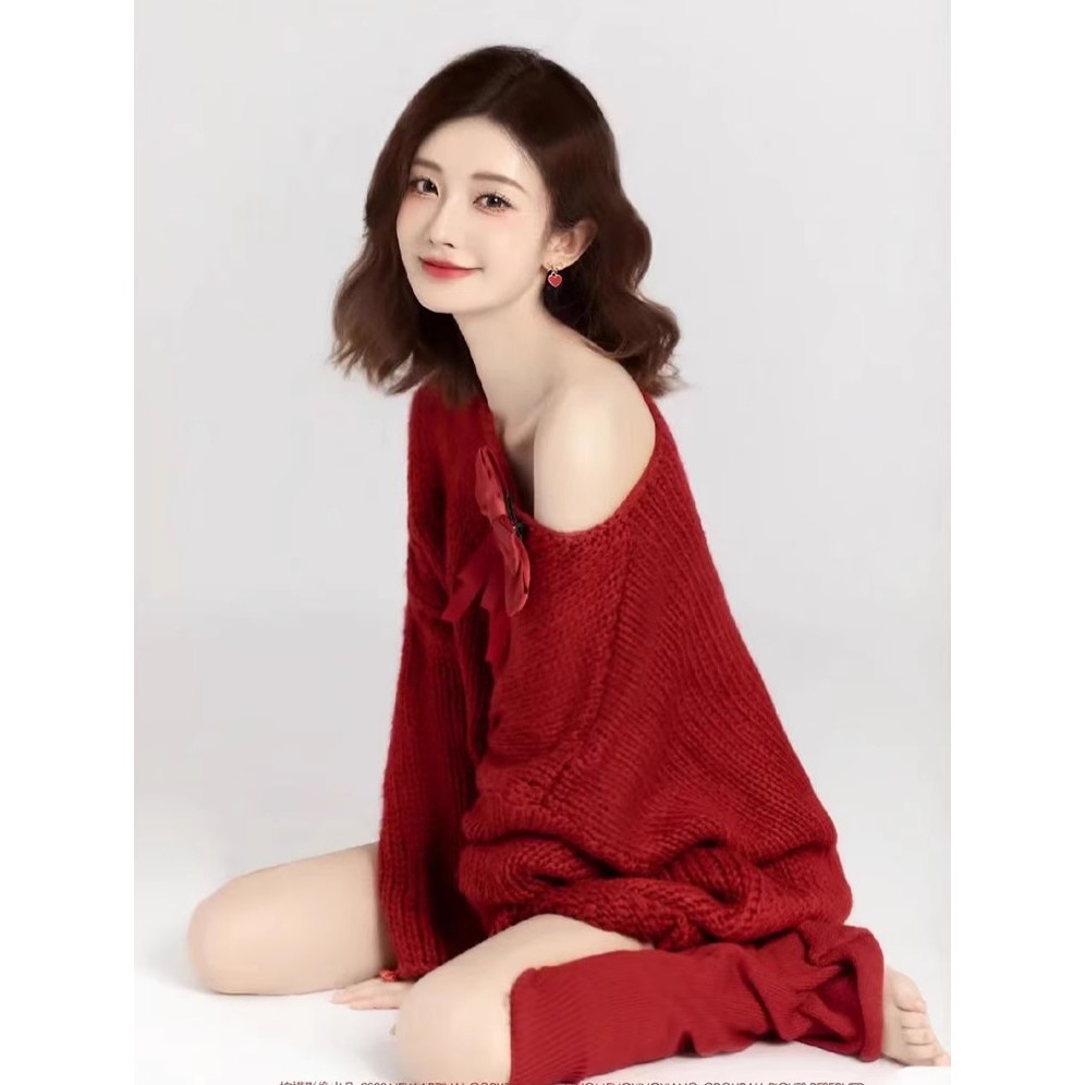 ĐẦM LEN NƠ LỆCH VAI 5331