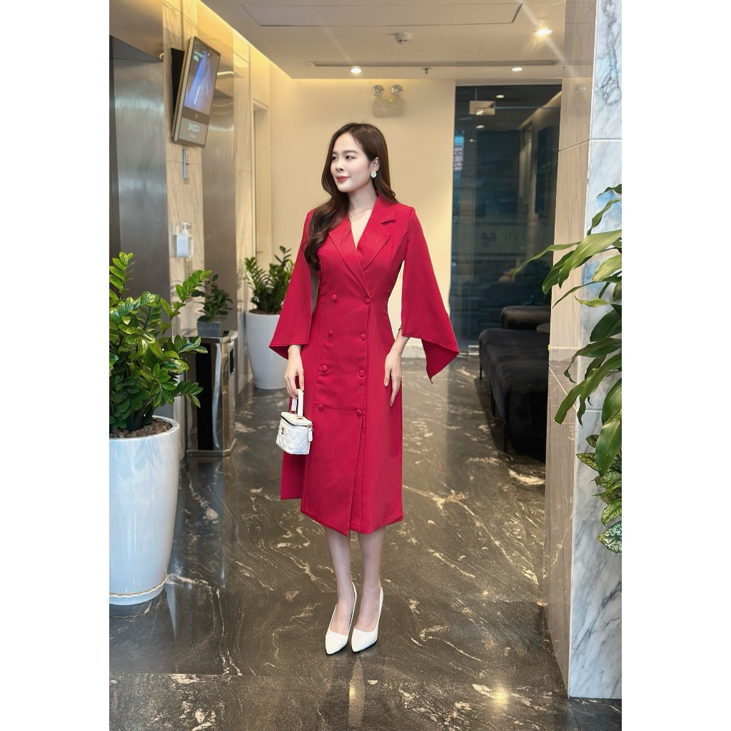 Đầm vest kiểu tay nữ hoàng sang trọng SD1511 - Phong Cách SAIGON