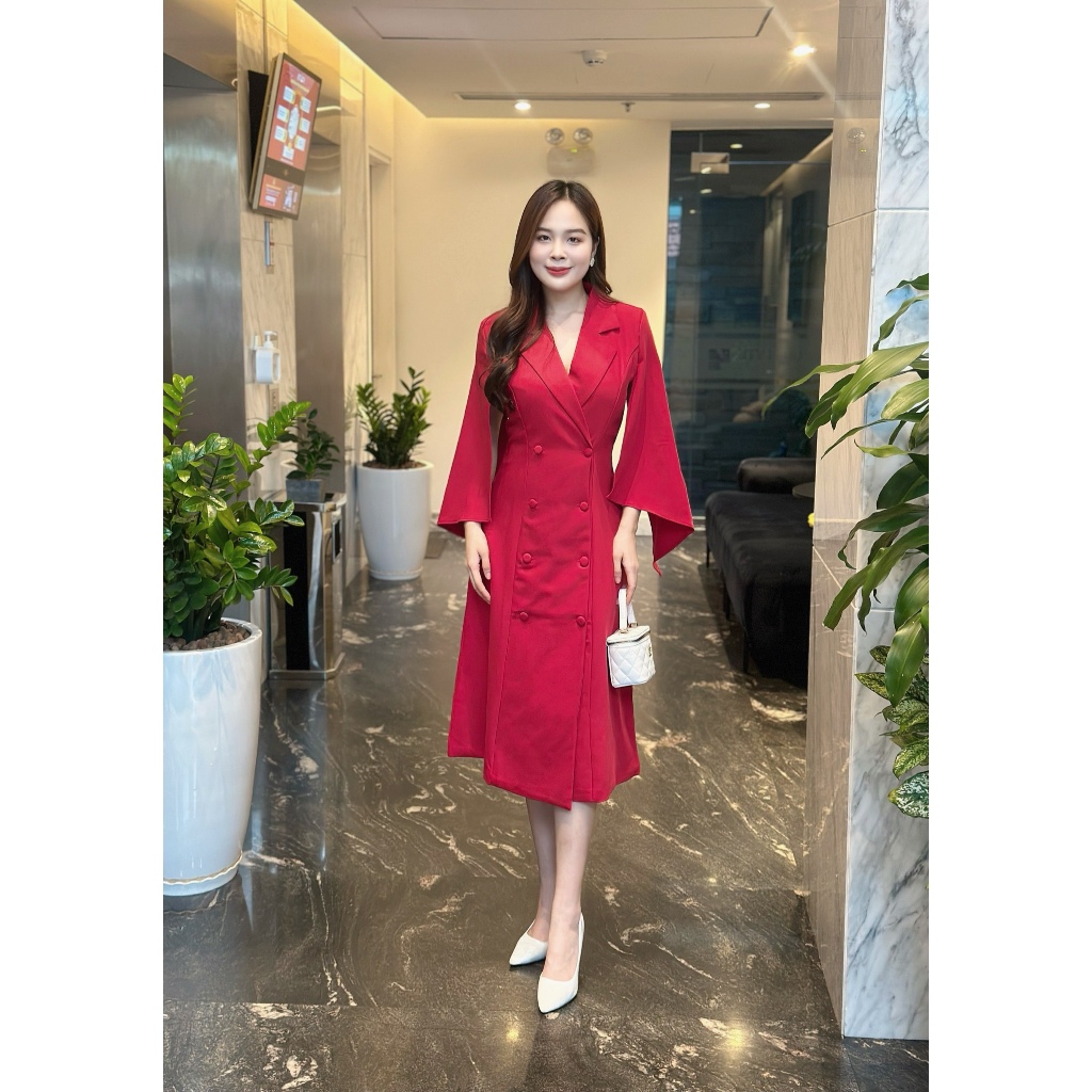 Đầm vest kiểu tay nữ hoàng sang trọng SD1511 - Phong Cách SAIGON