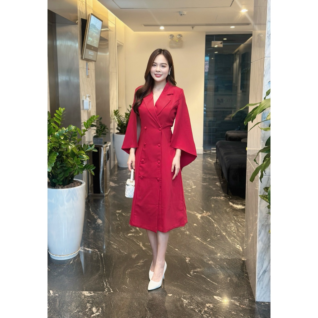 Đầm vest kiểu tay nữ hoàng sang trọng SD1511 - Phong Cách SAIGON