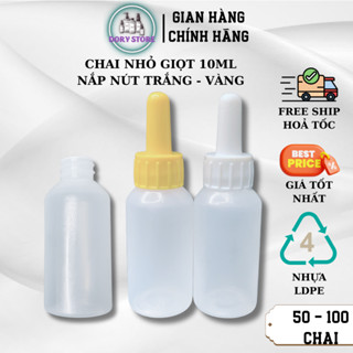 Chai nhỏ giọt 10ml [100 lọ] , chai nhựa nhỏ mắt 10ml chiết dung dịch, lọ nhỏ giọt