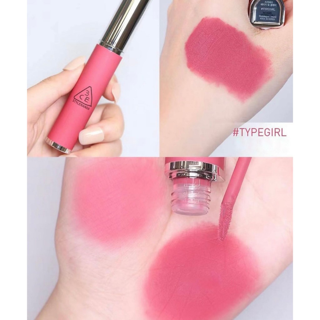 Son Kem 3CE Hazy Lip Clay 4g TYPE GIRL Hồng Anh Đào