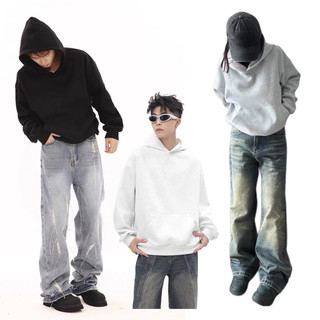 Áo hoodie nỉ bông form boxy nhiều màu