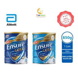 Sữa bột Ensure Gold Abbott hương vani / ít ngọt (HMB) 850g mẫu mới