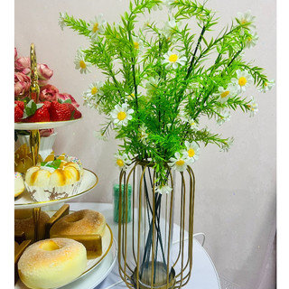 Nhánh cỏ điểm hoa cúc( dùng trang trí bó hoa , giỏ hoa)