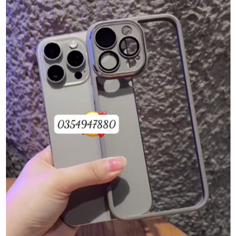 Ốp lưng X&M Skin cho iPhone 12 Pro Max/ 13 Pro Max/ 14 Pro Max/ 15 Pro/ 15 Pro Max bảo vệ cụm camera