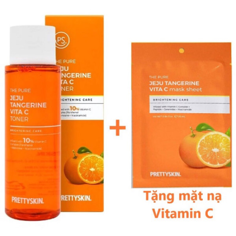 💥Bộ 3 Dưỡng Trắng Phục Hồi từ Tinh Chất Vitamin C Cao Cấp- PRETTYSKIN❤️