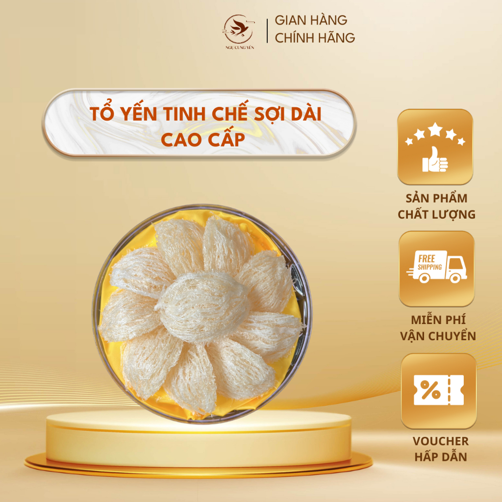 Tổ yến tinh chế Ngự Cung Yến - sợi dài 50gram - 100 gram tự nhiên nguyên chất, bổ dưỡng- quà tặng,quà biếu tết