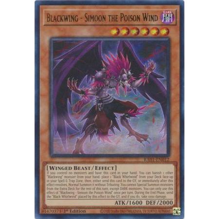 Blackwing - Simoon the Poison Wind - RA01-EN012 - Ultra Rare