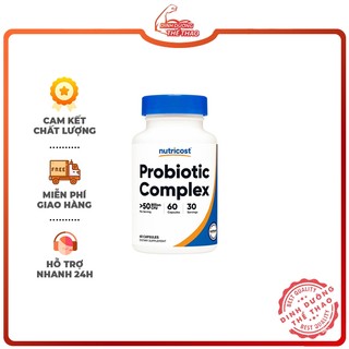  Bổ Sung Lợi Khuẩn Hỗ Trợ Đường Ruột Hệ Tiêu Hóa NUTRICOST PROBIOTIC COMPLEX 60 VIÊN 