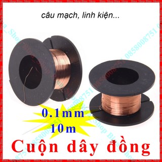 Cuộn dây đồng mỏng 0.1mm câu mạch linh kiện