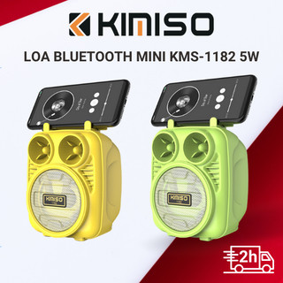 Loa bluetooth mini kimiso kms-1182 nhỏ gọn, dễ dàng mang theo, âm thanh sống động, hỗ trợ cổng usb/tf/fm-hàng nhập khẩu