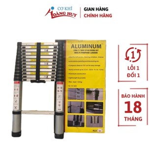 Thang nhôm rút đơn Hoàng Huy 3m8 - 4m1 - 4m4 - 5m - 5m4 sản phẩm chính hãng