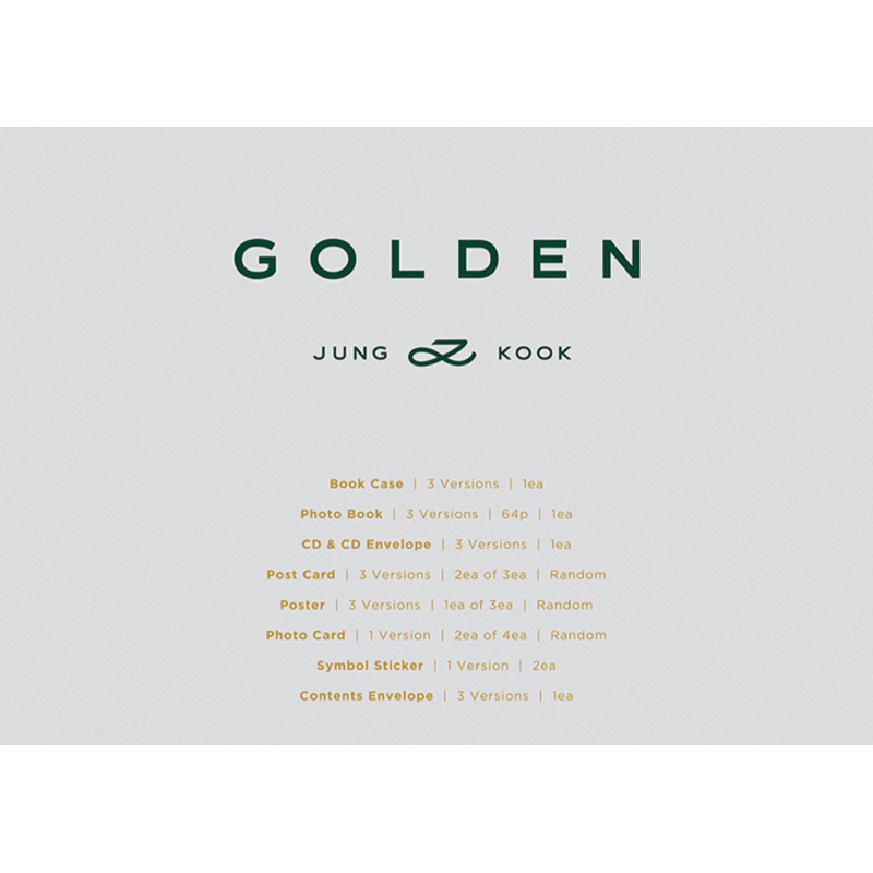 Album Solo Jungkook BTS GOLDEN official
