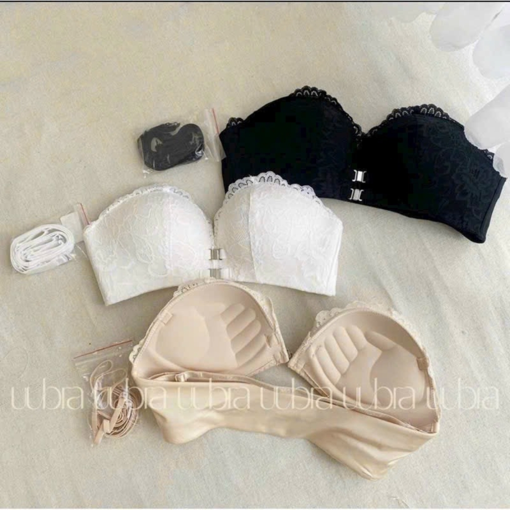 Áo lót không dây- Áo ngực nữ - Bra cài trước chống tuột, có bàn tay nâng ngực tạo khe, dành cho áo hở vai