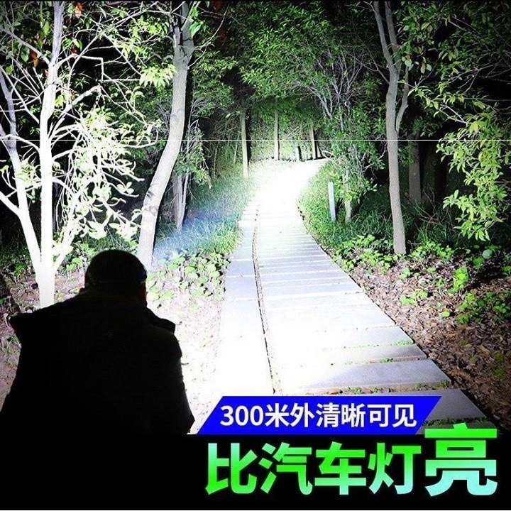 Đèn Pin Đội Đầu Đeo Trán 5 Bóng T6 Siêu Sáng Kèm Pin Cộng Sạc Siêu Chống Nước