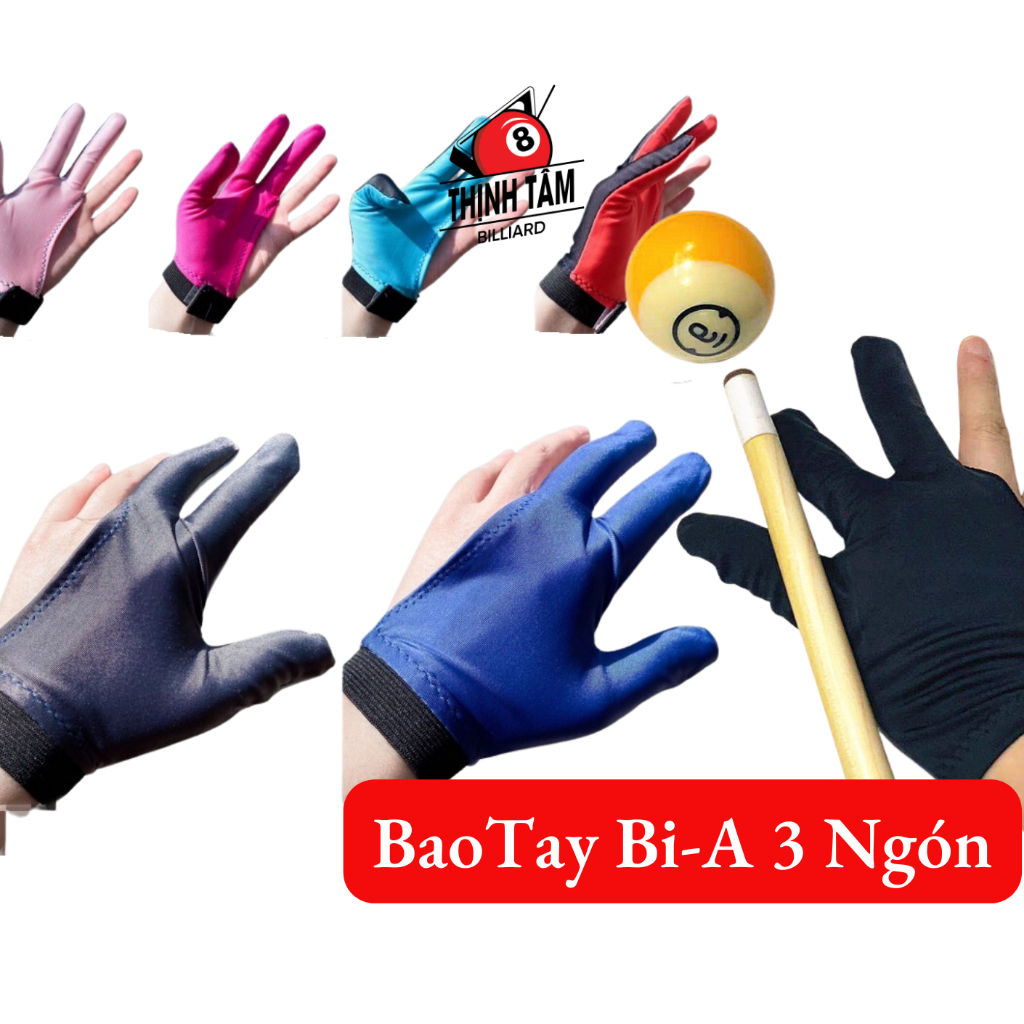 [THỊNH TÂM] Combo Bao Tay Bida IBS Aileex Xỏ 3 Ngón Găng Tay Bida Bi-A CLB [ BAO TAY BIDA ]