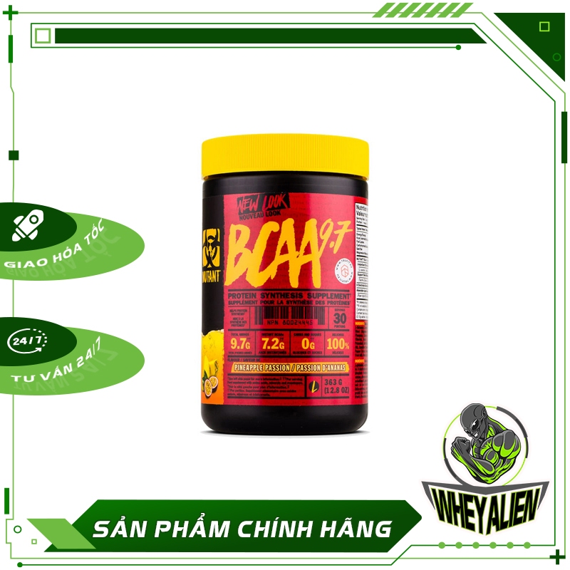 Thực Phẩm Bổ Sung Hỗ Trợ Phục Hồi Cơ Mutant Bcaa 9.7 ( 30 lần dùng )