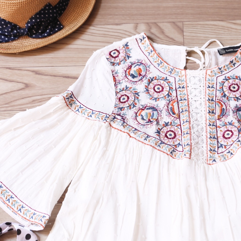 ÁO VÁY BABYDOLL THÊU THỔ CẨM