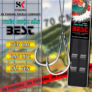  Thẻo Câu Đài BEST Thương Hiệu SK FISHING Buộc Sẵn Cao Cấp - Hộp 20 Bộ 