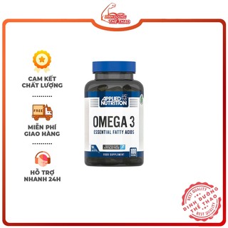  Dầu Cá Applied Nutrition Omega 3 Giúp Sáng Mắt Bảo Vệ Sức Khỏe Tim Mạch 100 Viên 