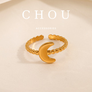 Nhẫn Titan Mặt Trăng | CHOU ACCESSORIES |