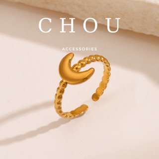 Nhẫn Titan Mặt Trăng | CHOU ACCESSORIES |