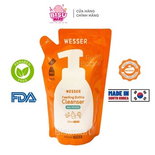 Nước rữa bình sữa và rau quả Wesser Bịch 500ml