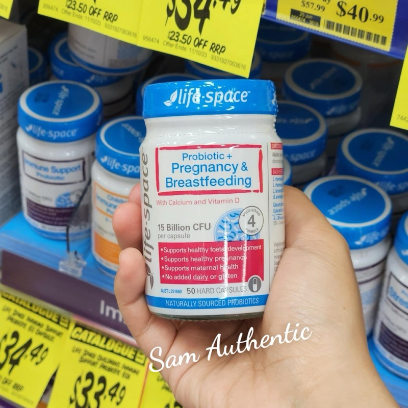 Men vi sinh ngừa táo bón cho bà bầu Life Space Probiotic for Pregnancy & Breastfeeding