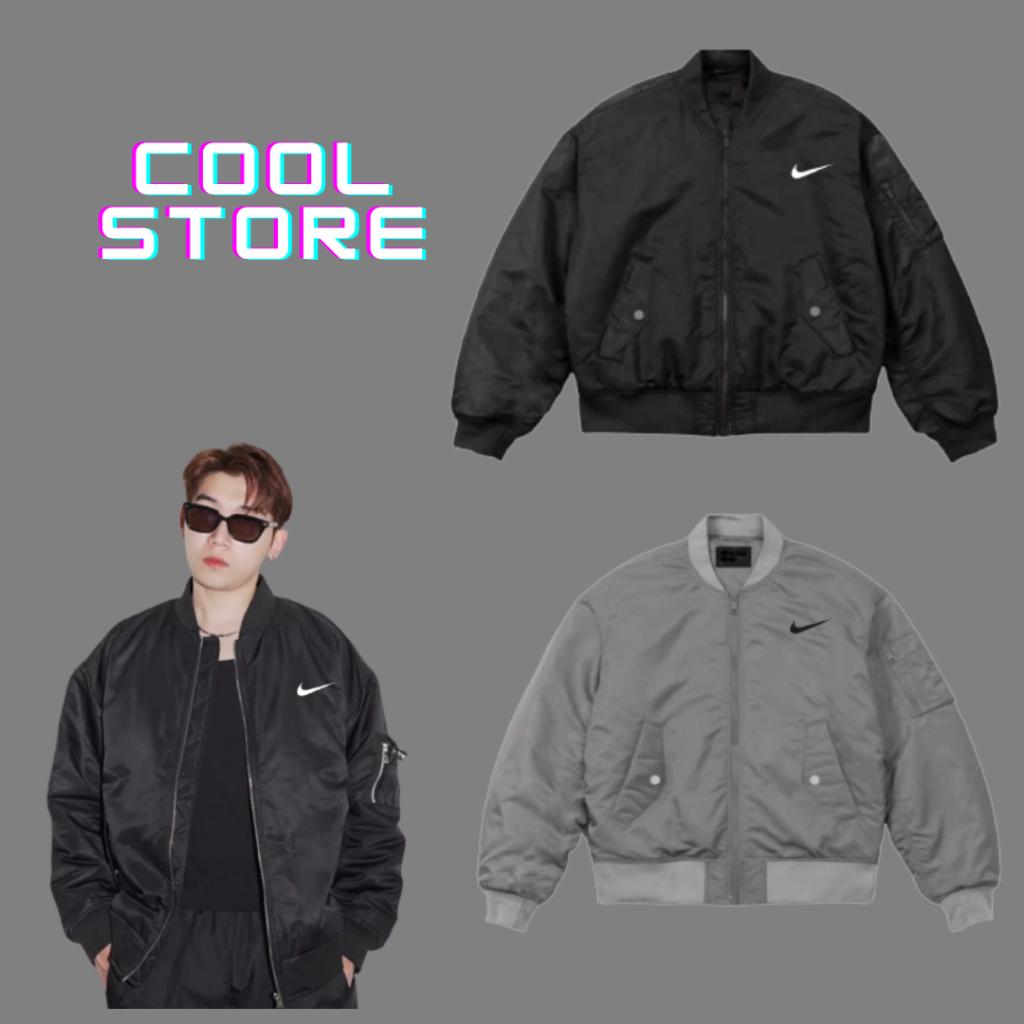 Áo bomber phao NIKE cao cấp , tag mác đầy đủ , hàng chuẩn from siêu xịn xò , chất lượng COOL STORE