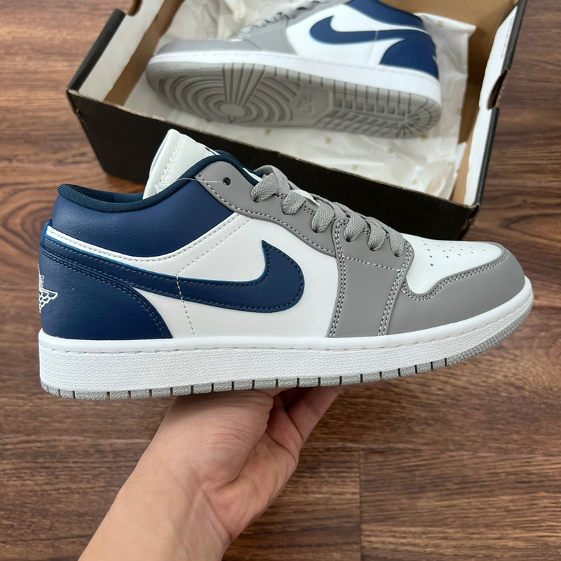 Giày aj1 low FrenchBlue - Chất Lượng Cao (Ảnh Thật)